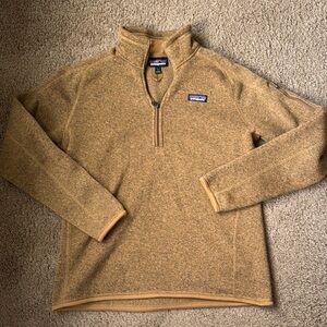 Patagonia Women's Tan Quarter-Zip Fleece